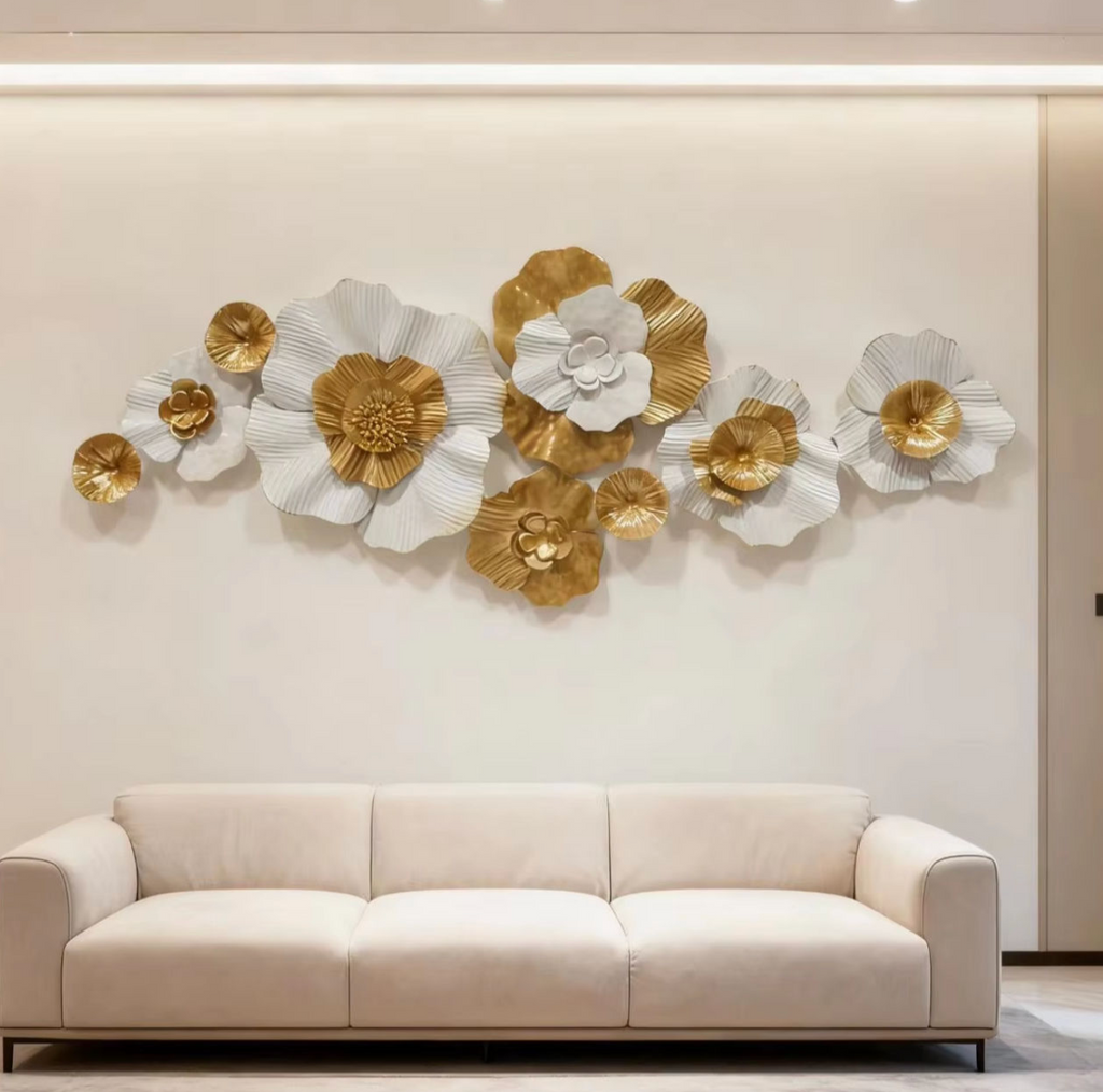 Metal Flower Wall Decor – Elegant Botanical Wall Art