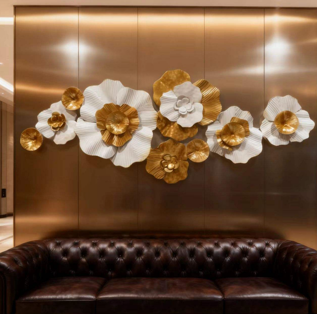 Metal Flower Wall Decor – Elegant Botanical Wall Art