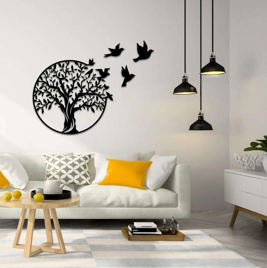 Modern Metal Wall Decor – Elegant Botanical Home Accent
